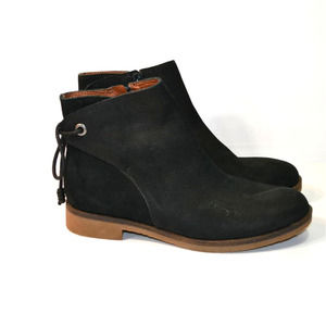 Lucky Brand Gwenore Ankle Boots Tie Back Size 6